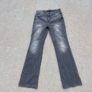 White House Black Market Gray Straight Leg Pants